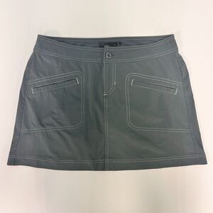 Women's Skort-PRANA-grey stretch "LENA" performance hiking eco-friendly- size 4
